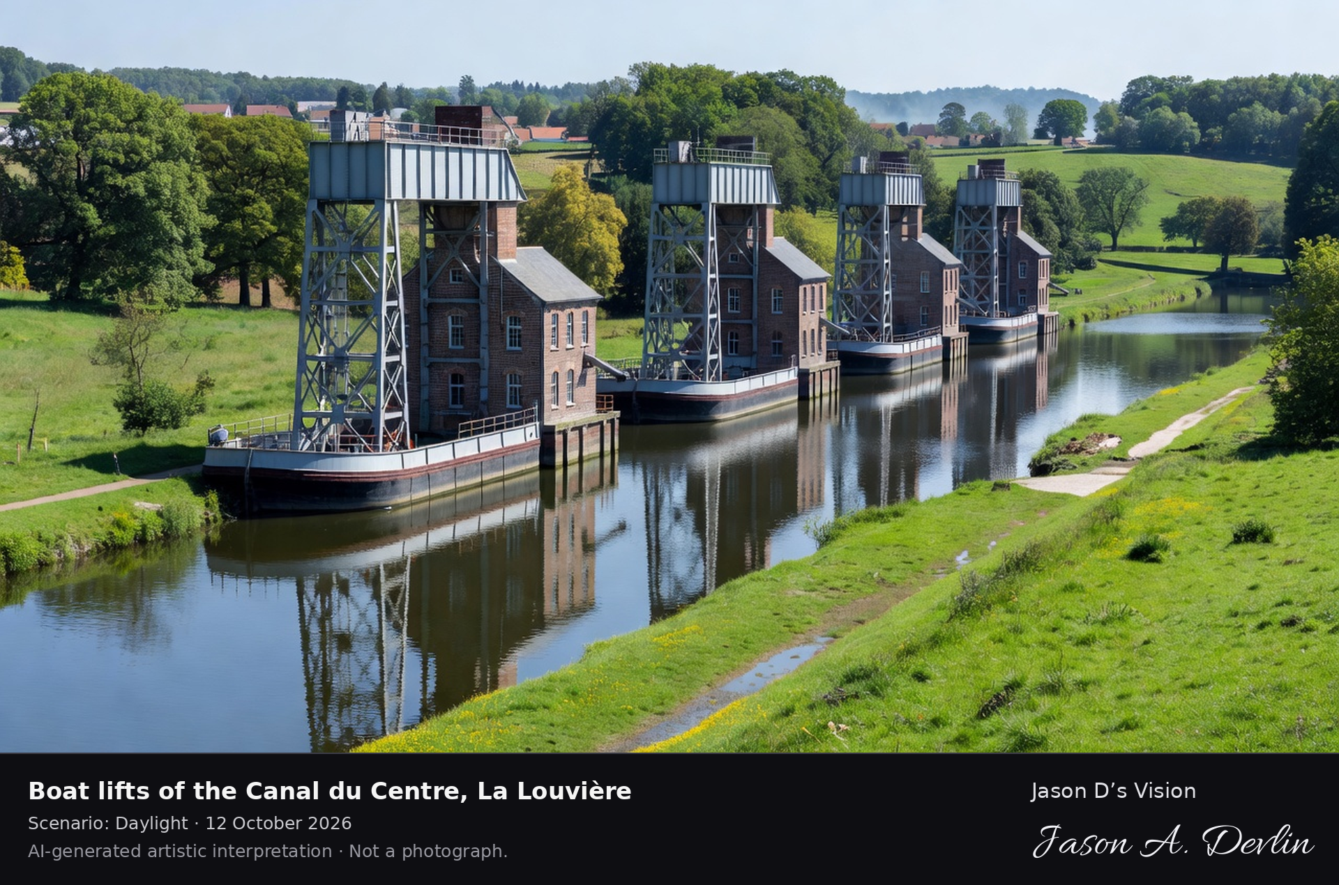 Boat lifts of the Canal du Centre, La Louvière